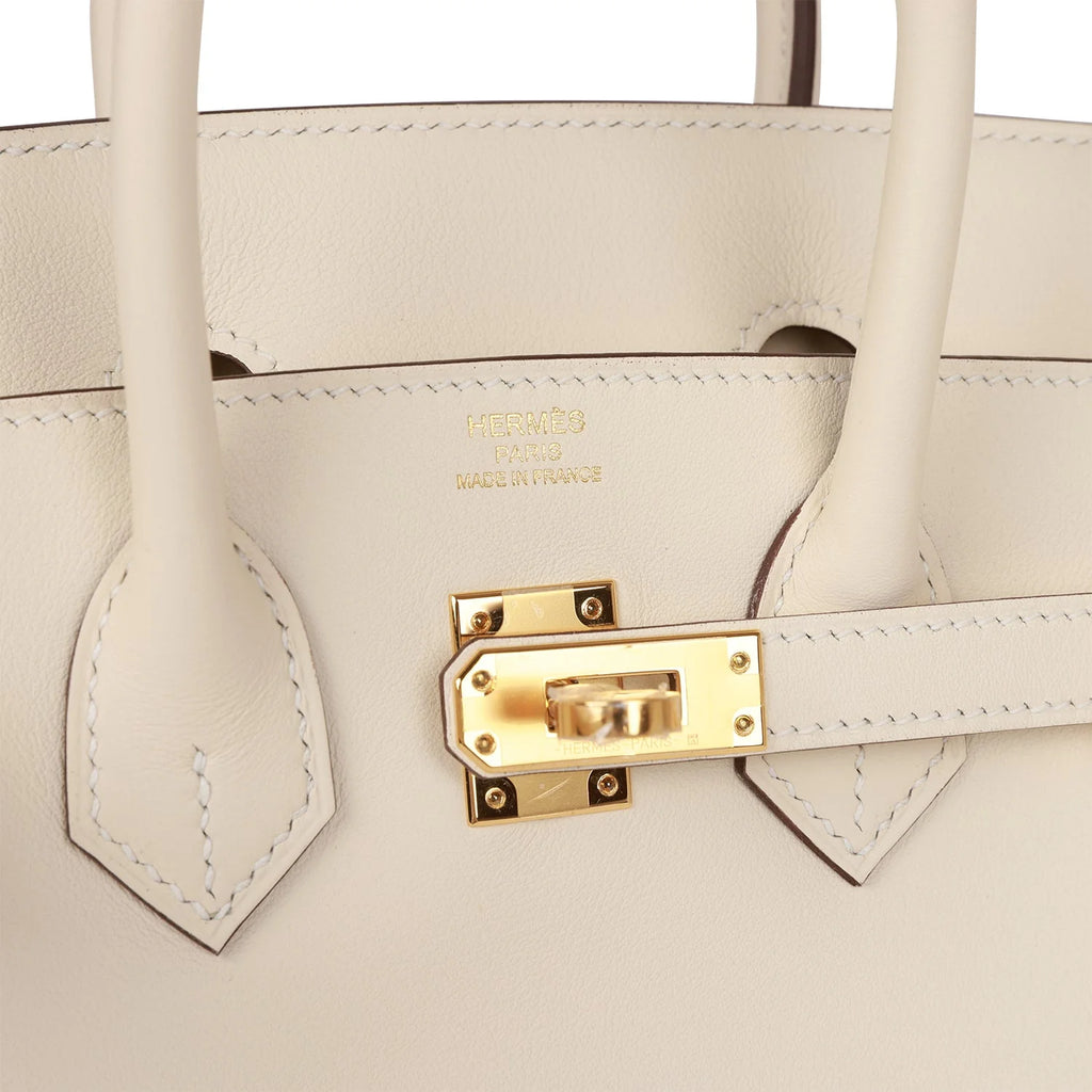 Birkin 25 Nata Swift Gold Hardware F2553