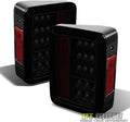 Black Smoked LED Tail Lights Rear Brake Assembly R7295