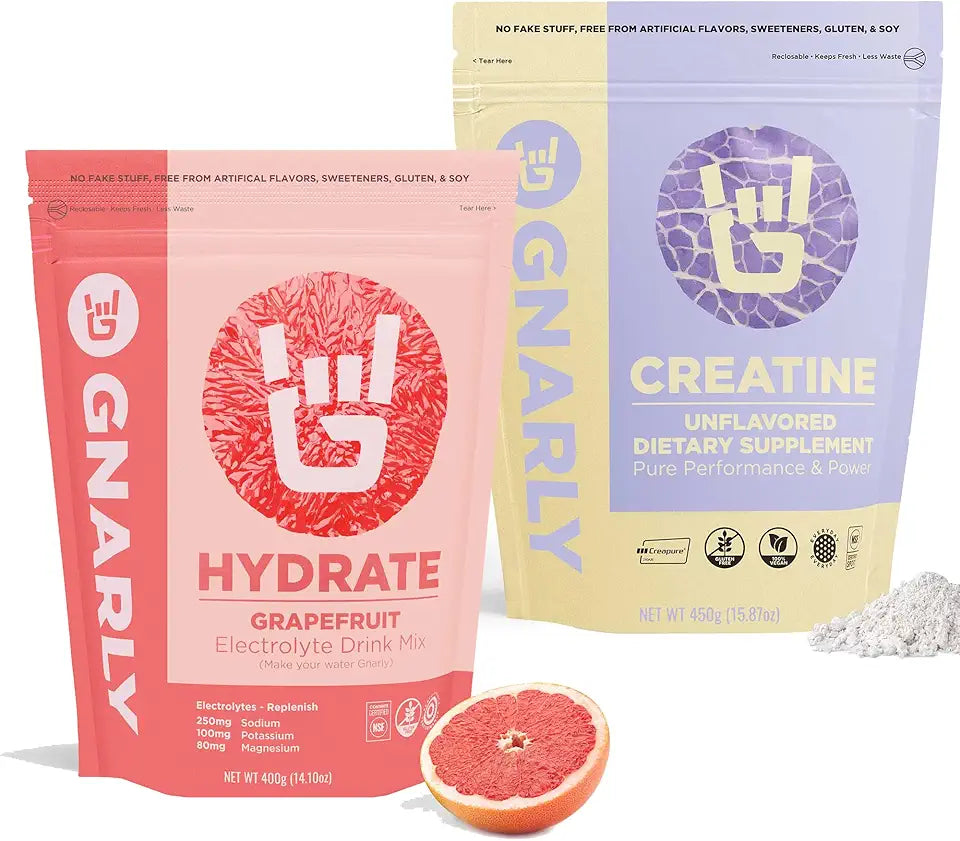 Creatine Powder Unflavored 16.05oz and Ruby Red Grapefruit 14.10 oz X374