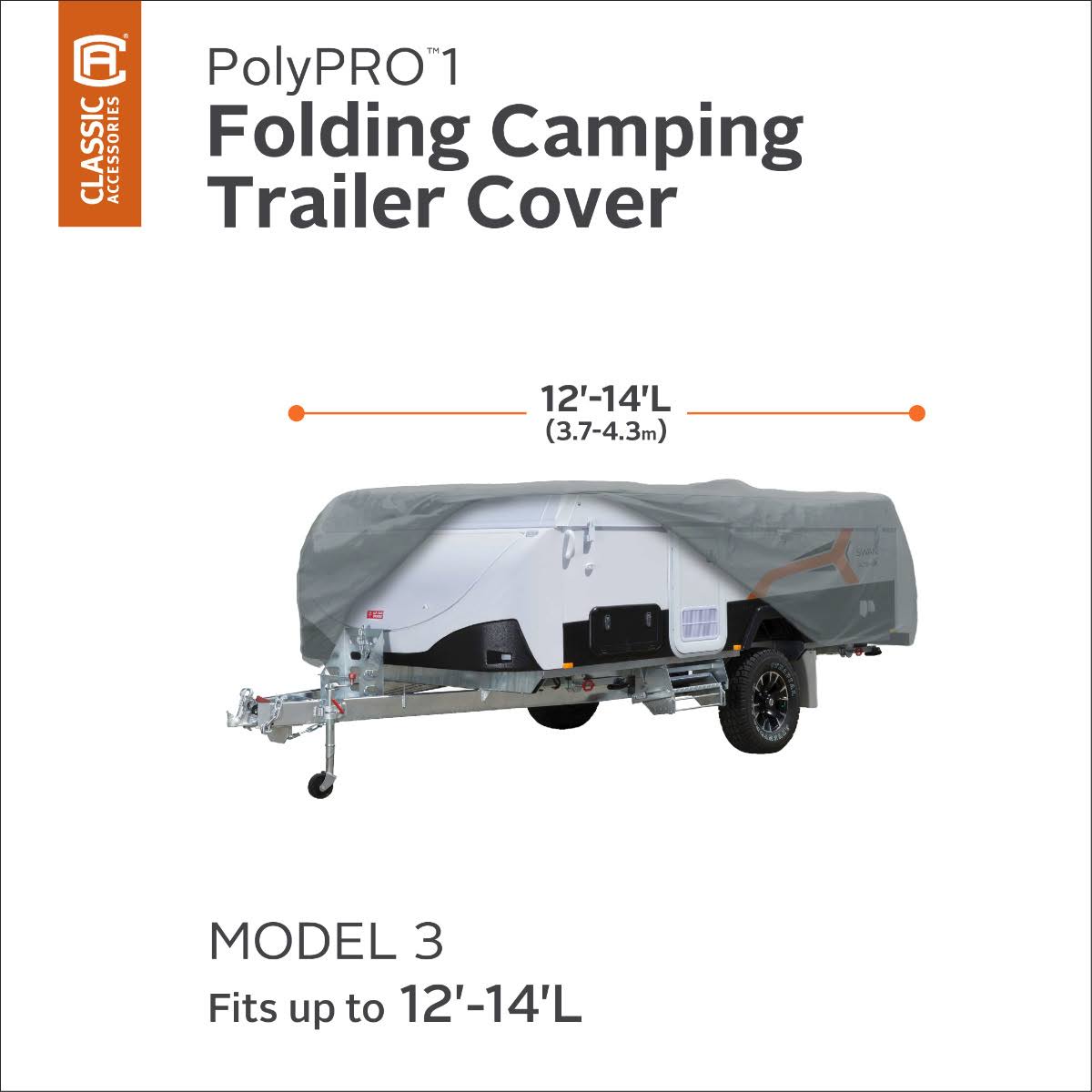 Gray Folding Camping Trailer Cover I27528