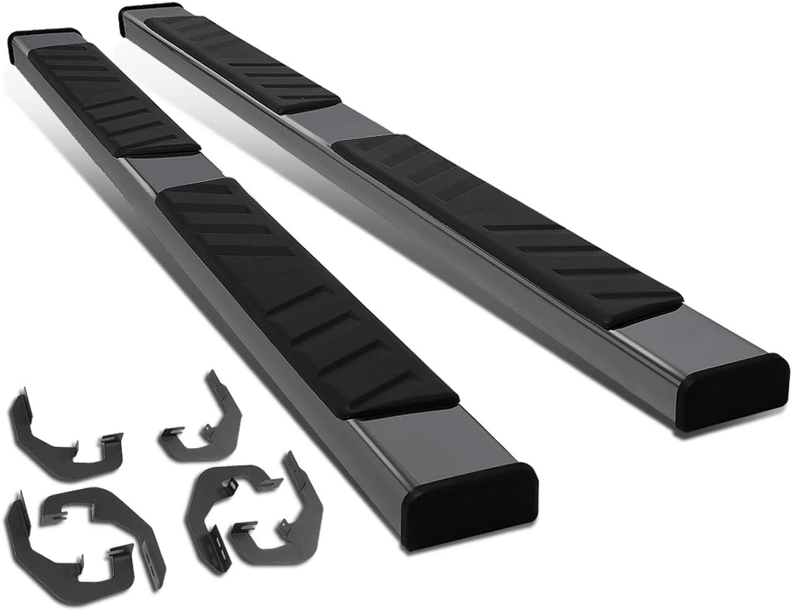 Black Stainless Steel Side Step Nerf Bar Running Boards R2200