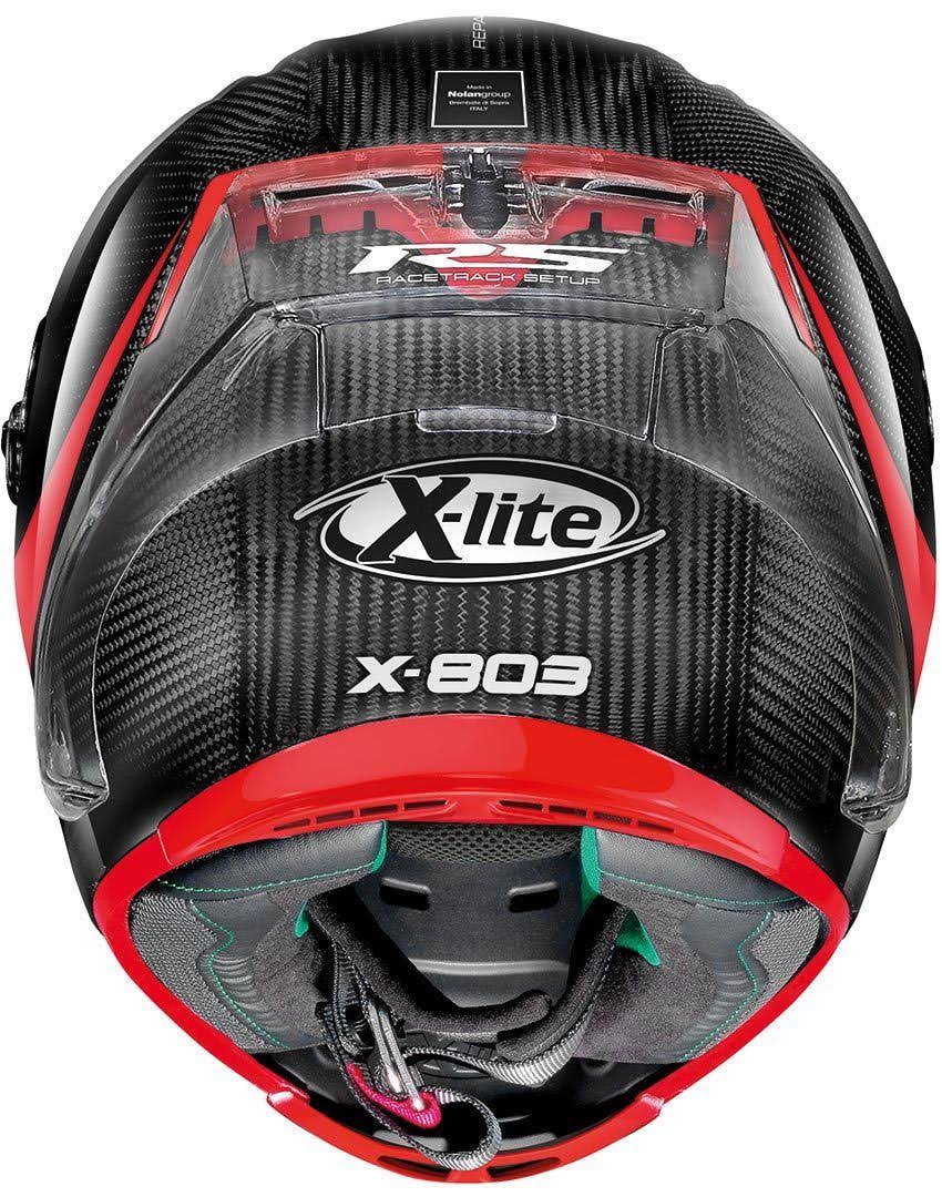 X-803 RS Ultra Carbon Hot Lap Black / Red Helmet K48897