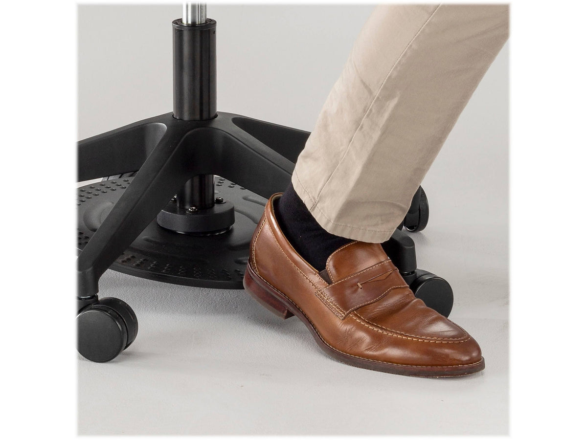 Saddle Swivel Stool with Plastic and Vinyl E568