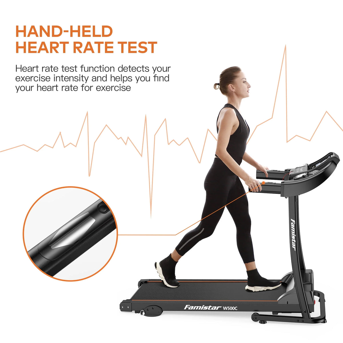 4.5HP Folding Treadmill with 15% Auto Incline C592474