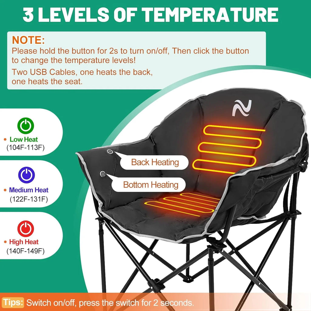 Oversized Heated Camping Chair L50808