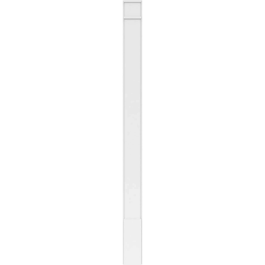 Plain PVC Pilaster with Standard Capital & Base (Pair) H353