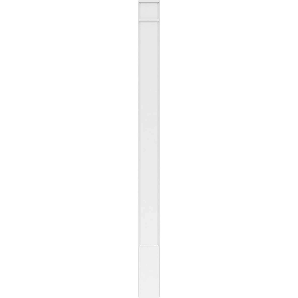 Plain PVC Pilaster with Standard Capital & Base (Pair) H353