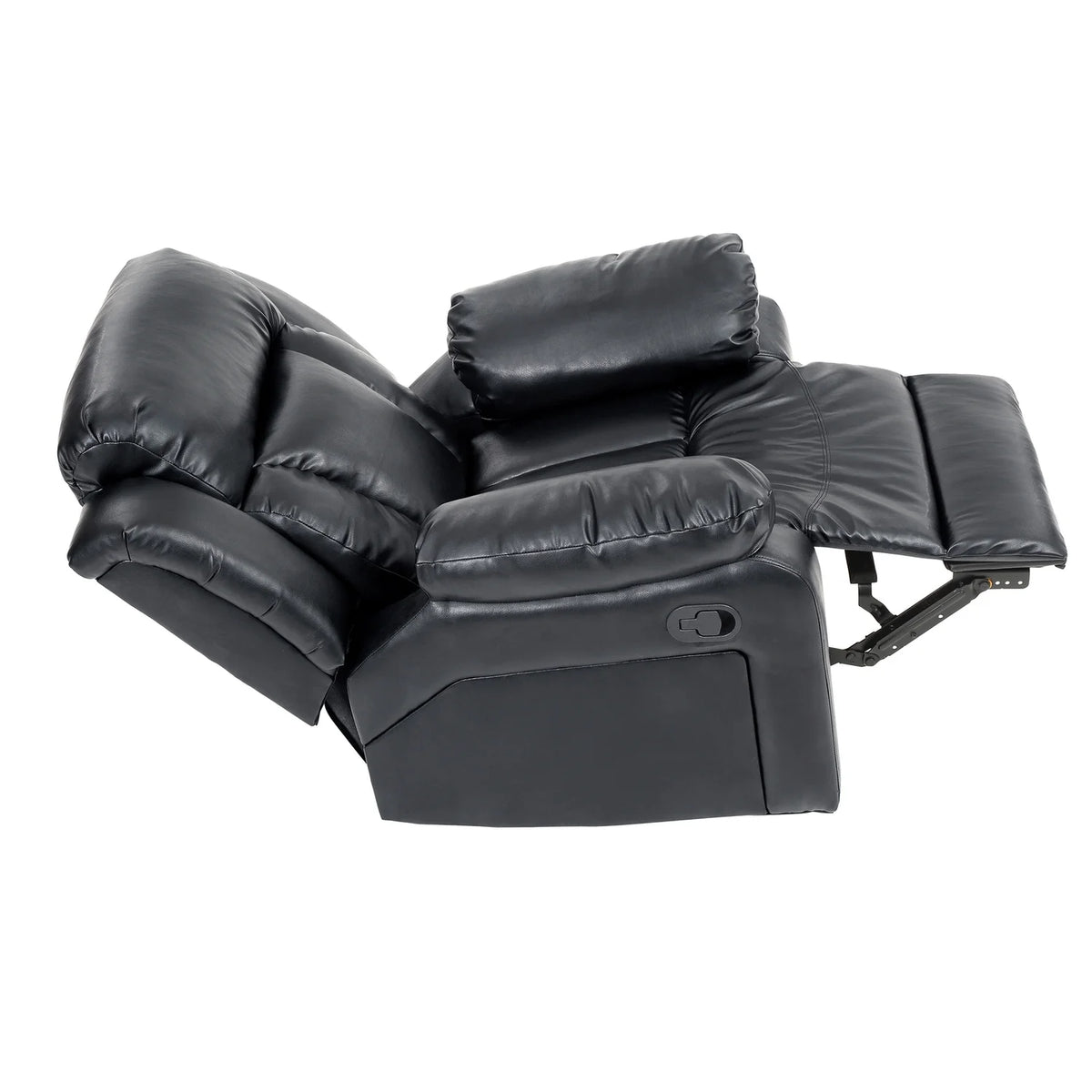 Black Faux Leather Reclining Chair S987355