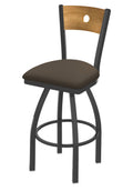 Swivel Counter Stool with Pewter Finish U316