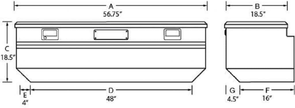 Black Aluminum Flush Mount Box K3877