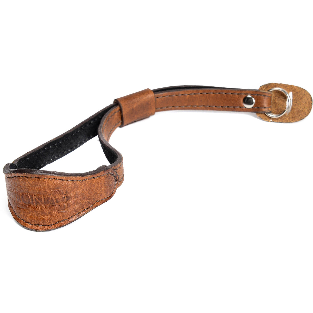 Antique Cognac Leather Camera Wrist Strap F210683
