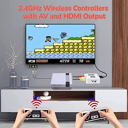 Classic Mini Retro Game Console with 600 Games and Dual Wireless Remote Controllers I148