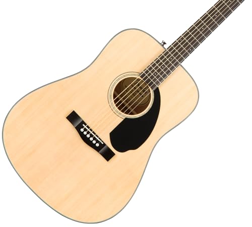 Solid Top Dreadnought Acoustic Guitar Bundle with Hard Case, Tuner, Strings, Picks L6725