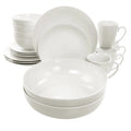 32 Piece White Porcelain Dinnerware Set E50357