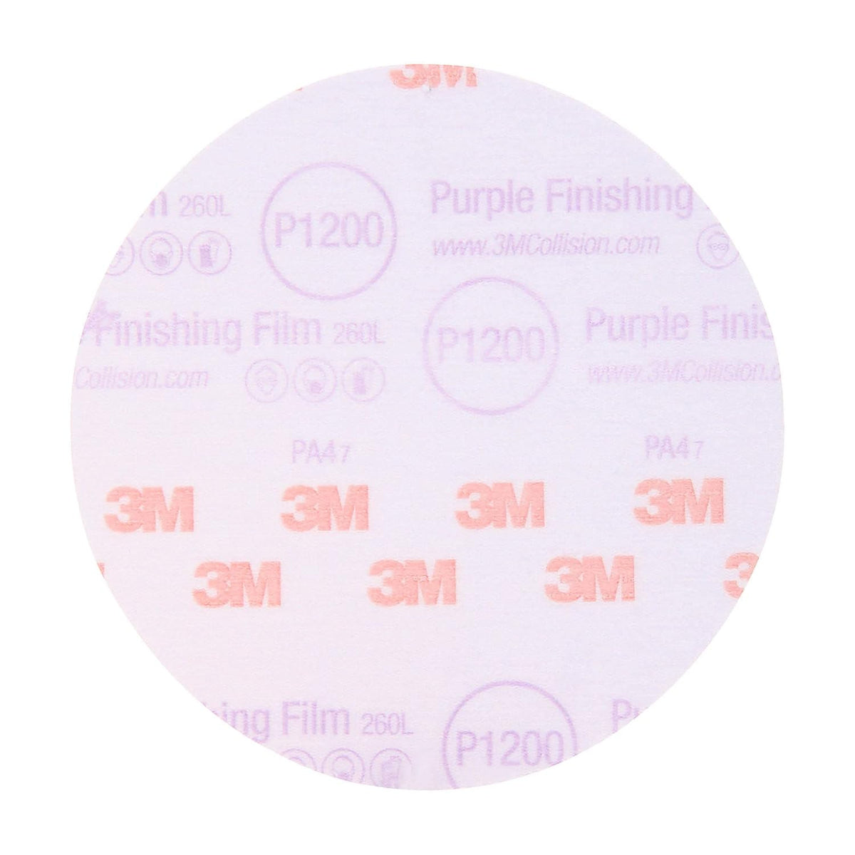 6 in P2000 Purple Abrasive Disc 50 Discs X517