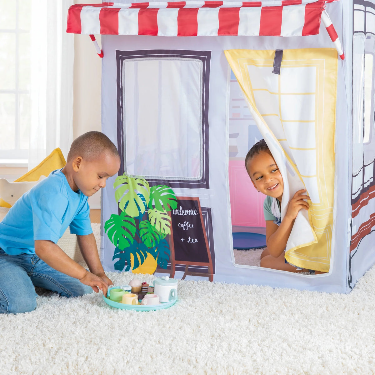 Kids' Coffee Shop Play Tent Indoor Playhouse C81227