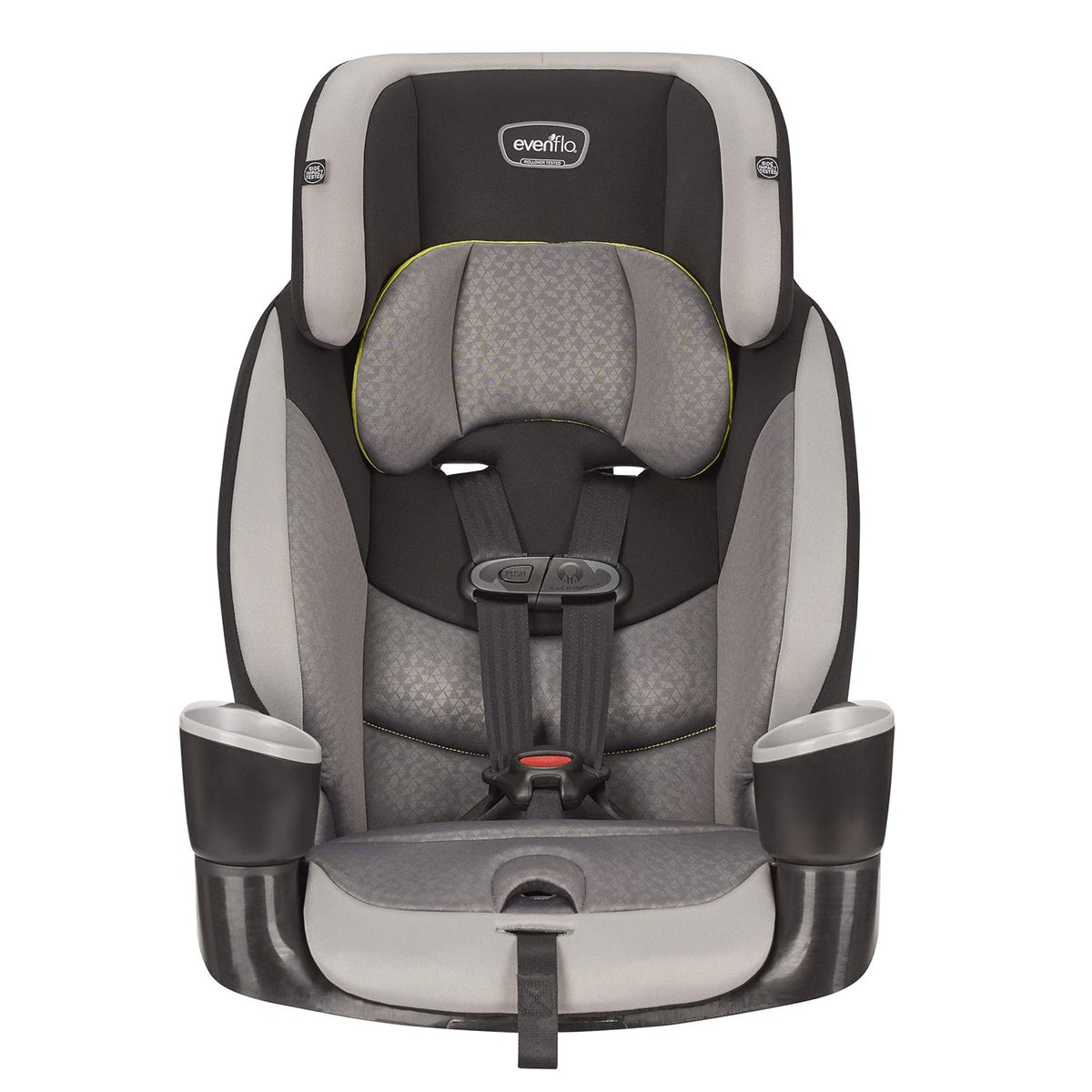 Granite Gray Polyester Highback Booster Car Seat D78391