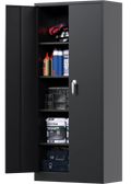 Metal Storage Cabinet with Doors and Shelves B47441