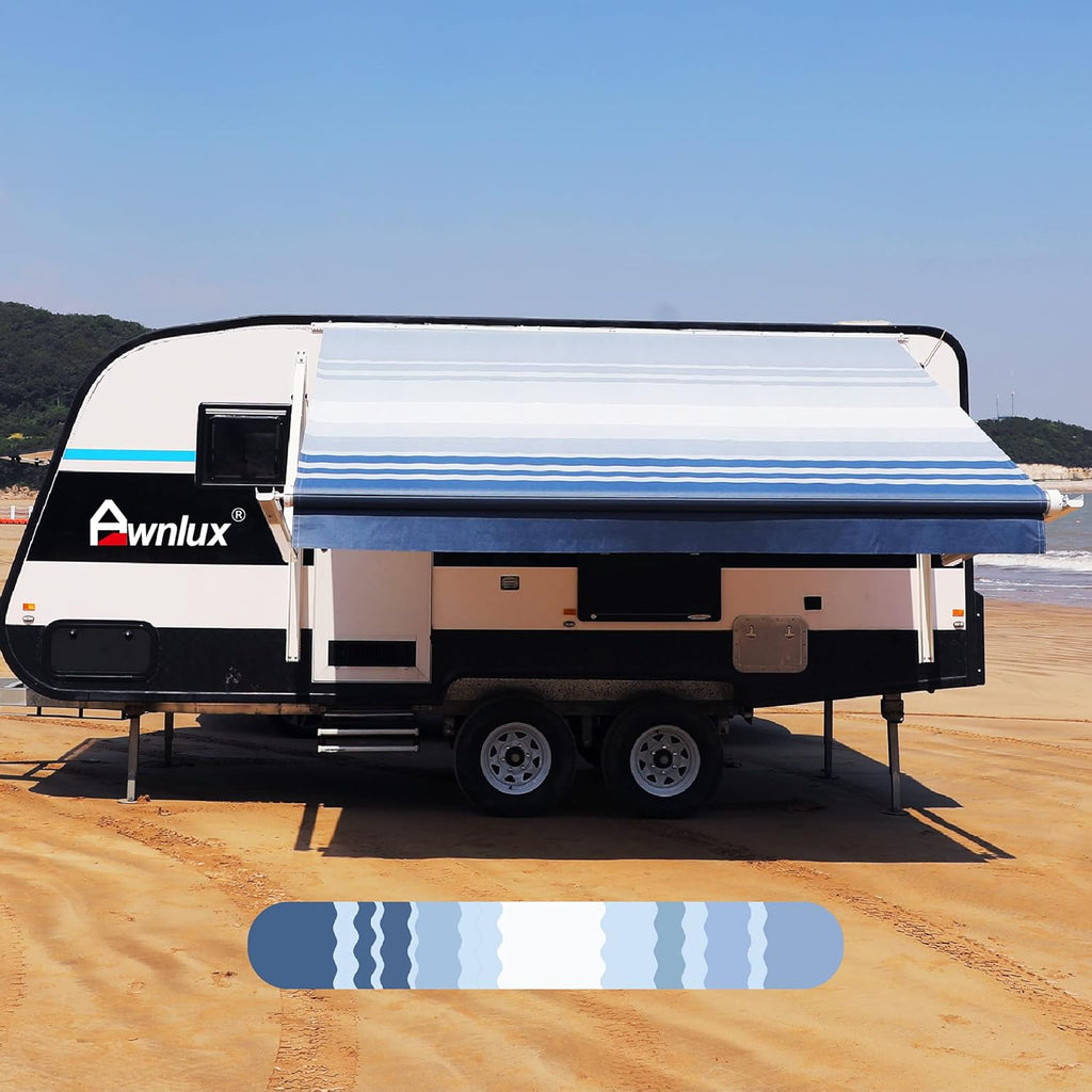 Heavy Duty Weatherproof 4-Ply Vinyl RV Awning Fabric Replacement U98301