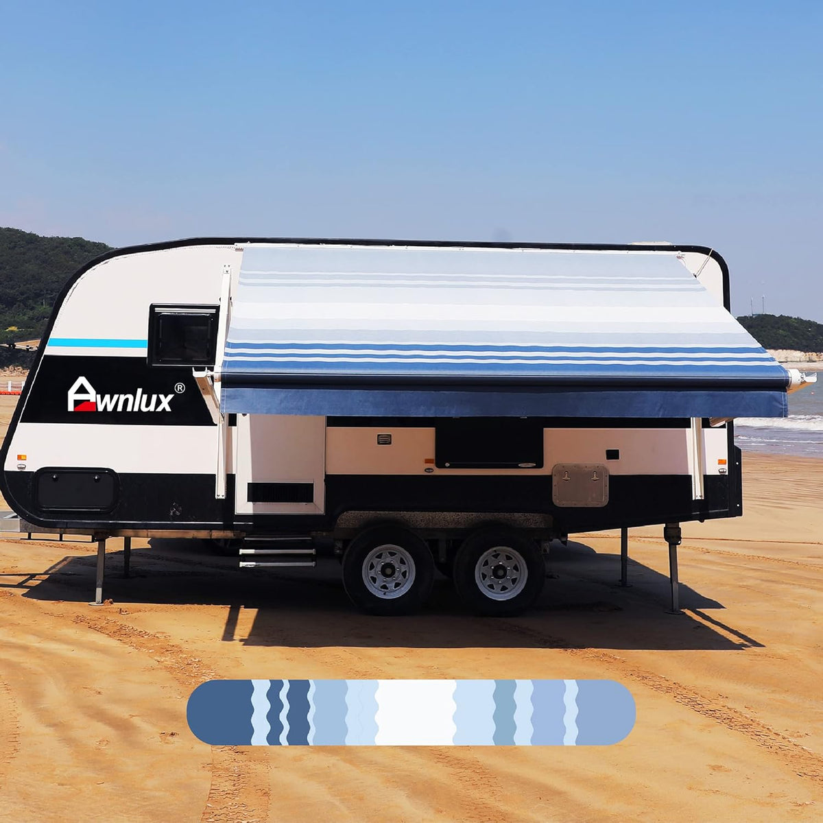 Heavy Duty Weatherproof 4-Ply Vinyl RV Awning Fabric Replacement U98301