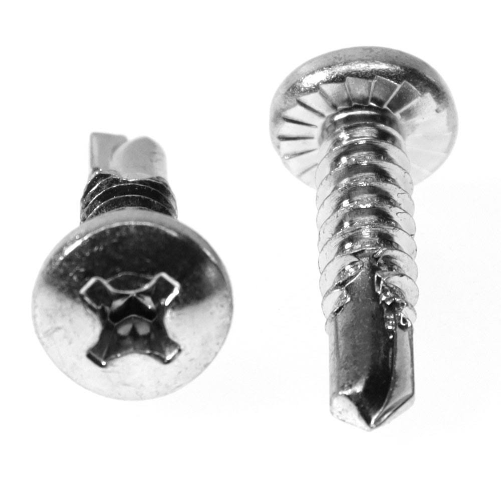 #8-18 x 3/8 Self Drilling Screw Phillips Pan Head Zinc Plated D71224
