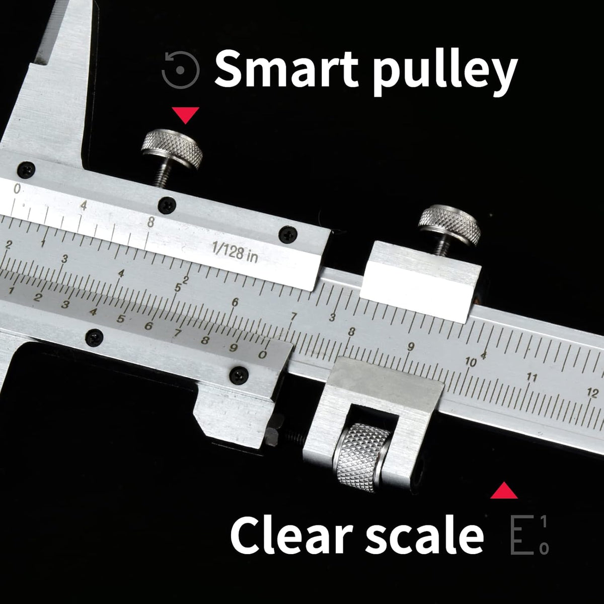 All-Metal Vernier Caliper Inch/Metric 0-12/0-300mm Range P93209