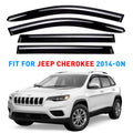 Smoke Tinted Tape-On Side Window Vent Visor Deflectors Rain Guards 4pcs Y5556