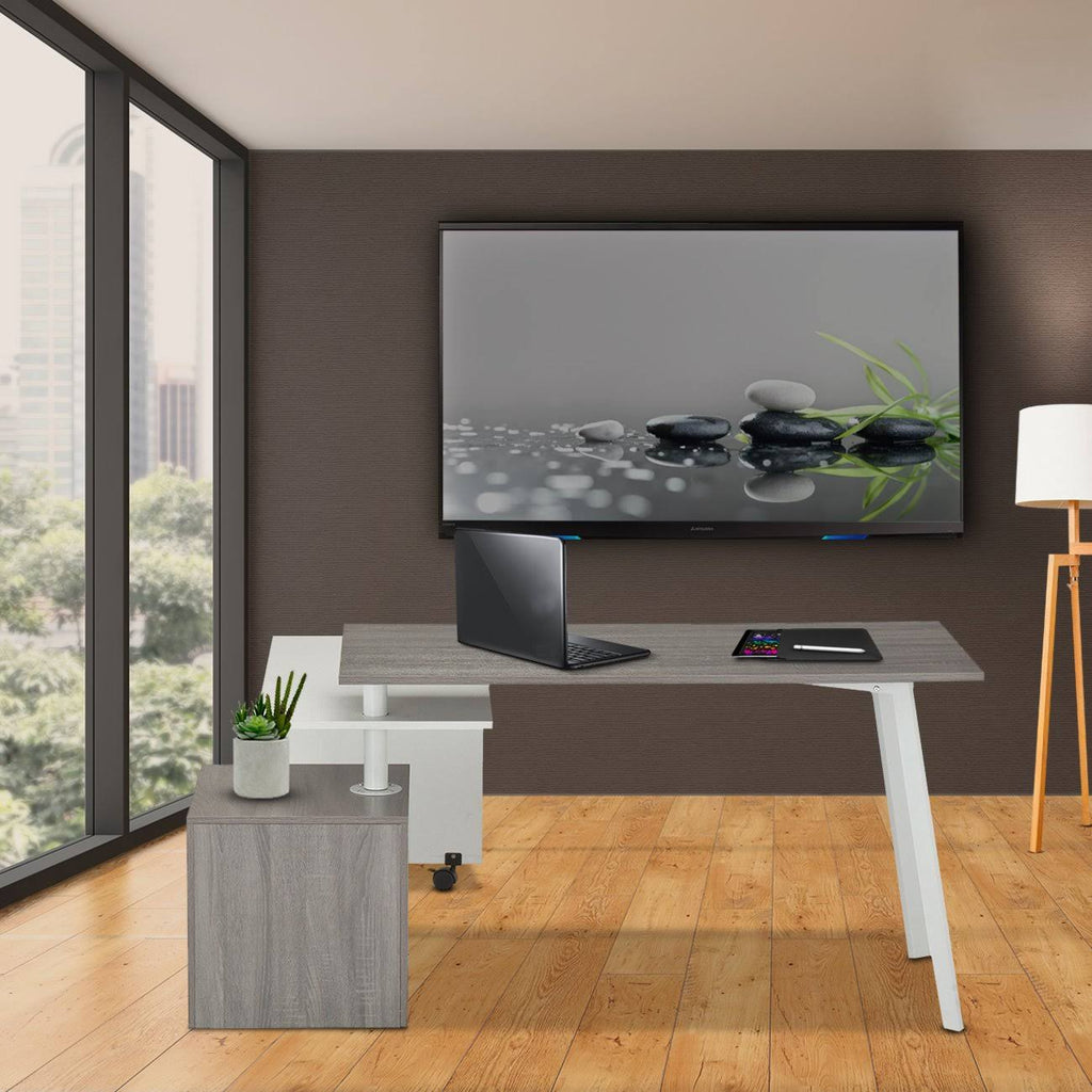Gray Rotating Multi-Positional Desk N921