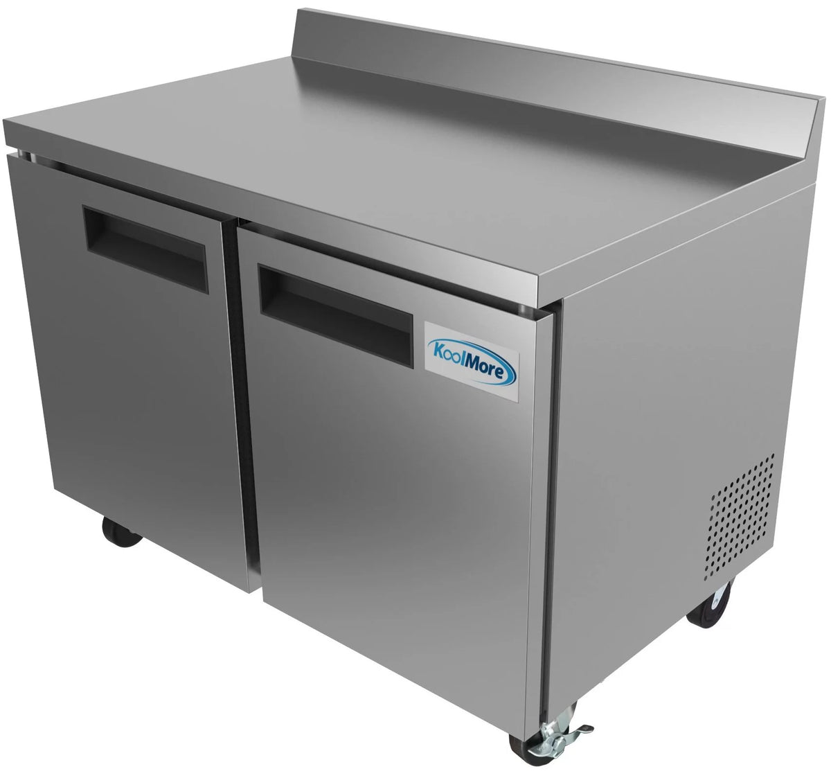 48 in. Two-Door Worktop Refrigerator with Backsplash N348