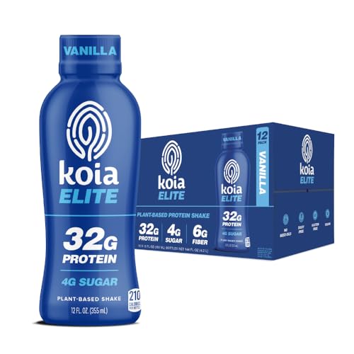 Plant Based Protein Shake, Chocolate, 32g Protein, 12 Fl Oz (Pack of 12) F2659