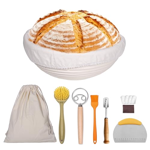9 Inch Round Bannetons Bread Making Kit W581