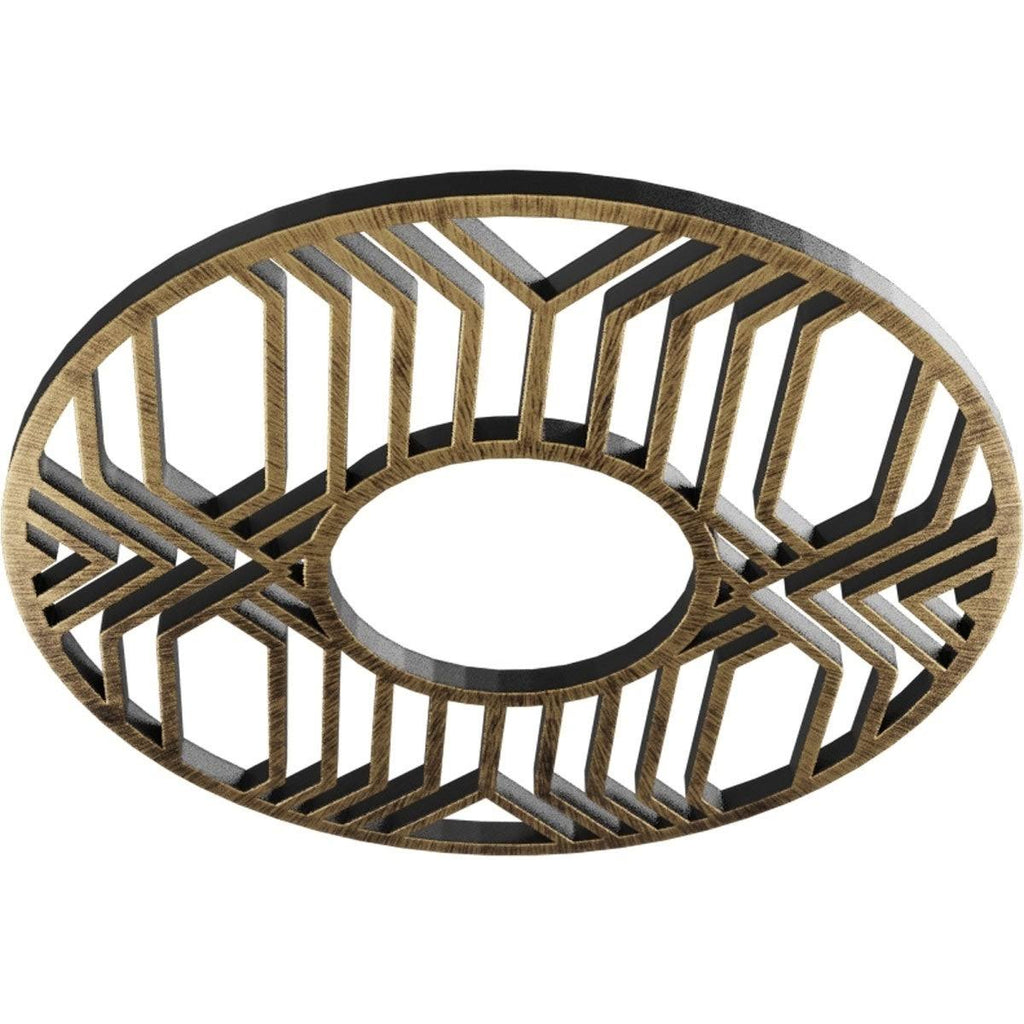 36x22OD x 13 1/8x22ID x 1x22P PVC Pierced Ceiling Medallion J481