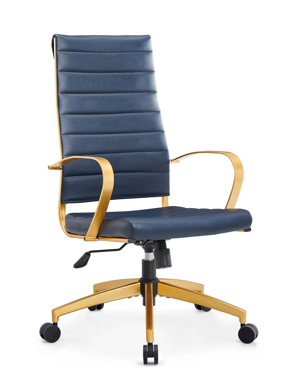 High Back Executive Office Chair with Armrest Adjustable Swivel Vegan Leather Z934