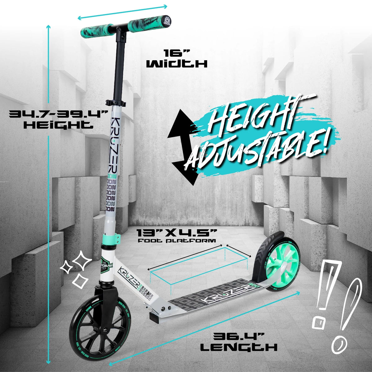 Commuter Scooter - Easy Folding - Height Adjustable F62533