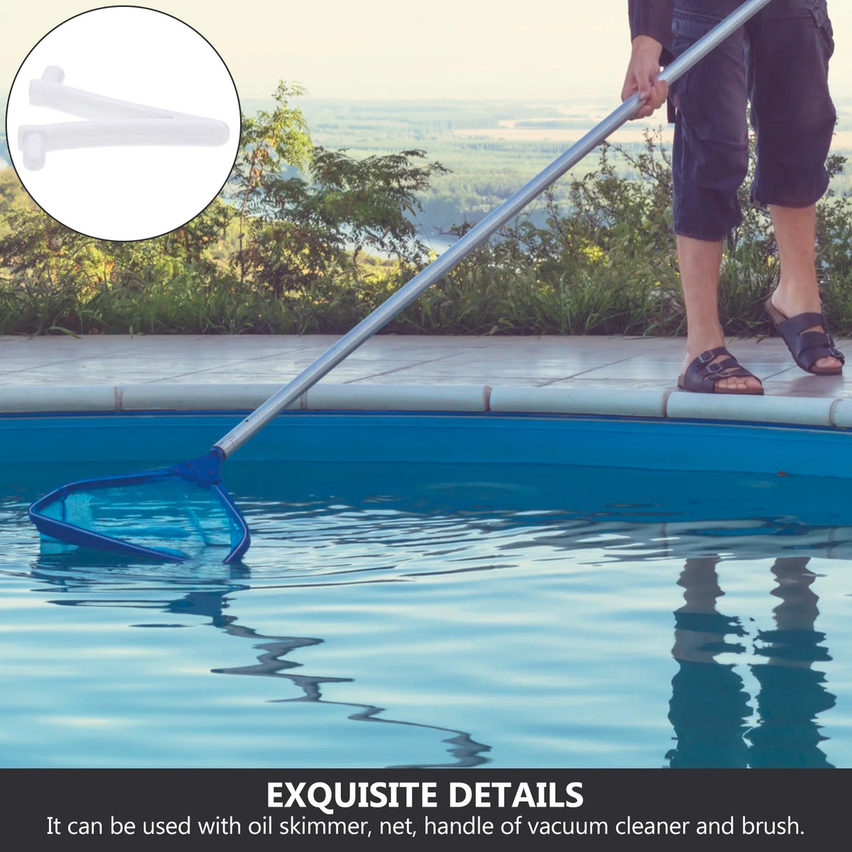24 Pcs Swimming Pool V-Shaped Clip Inflatable Pool Supplies U257965