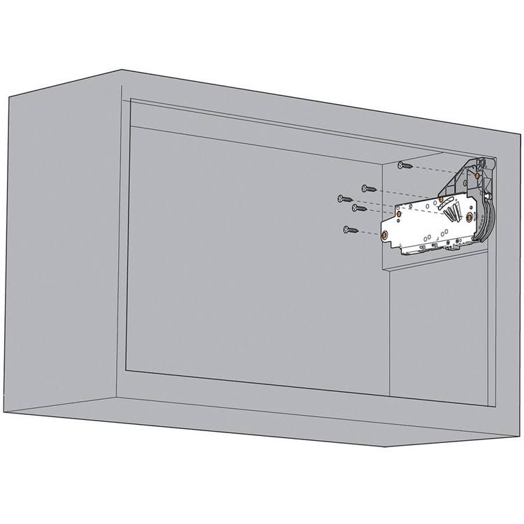 20L2500.N5 AVENTOS HL Face Frame Cabinet Lift Mechanism Set Zinc Plated D842