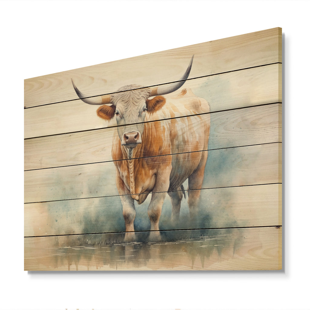 Natural Pine Wood Animals Print D789