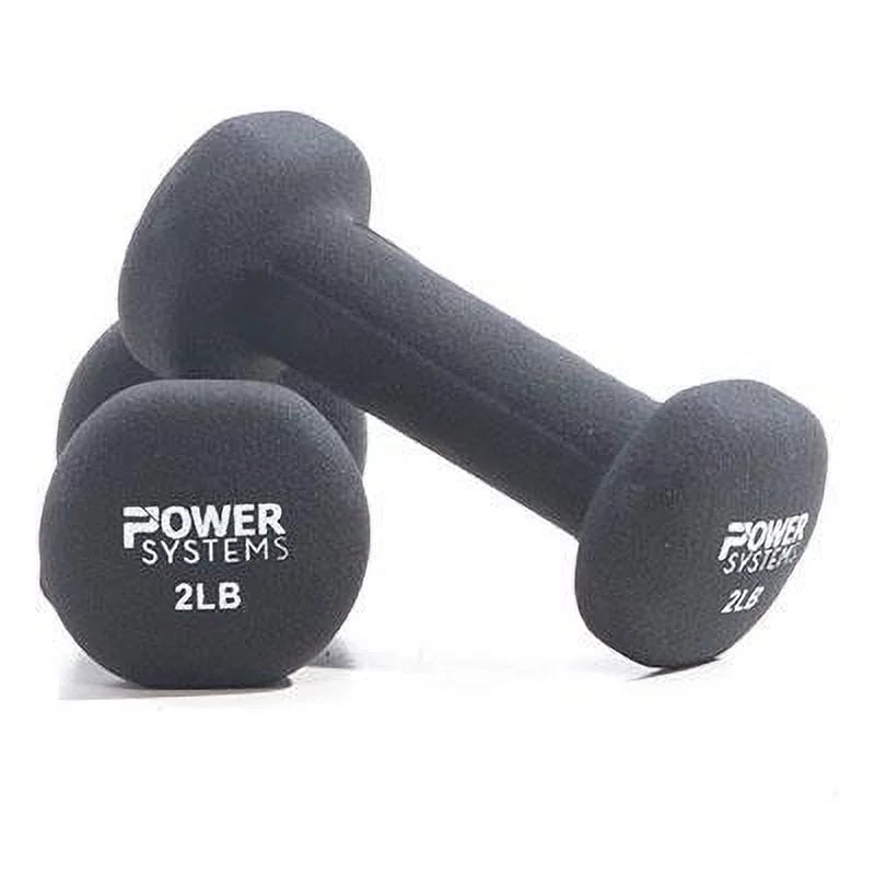 Neoprene Coated Dumbbell, Black, Pair, 8 lb M168