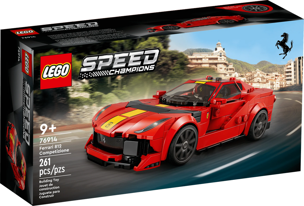 Red Race Car Building Kit with Racing Driver Minifigure P42920