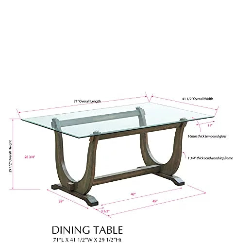 9 Piece Glass Top Dining Set J56703