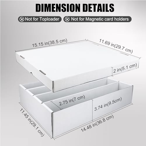 5 Pack 3200 Count White Cardboard Storage Box with Divider T99880