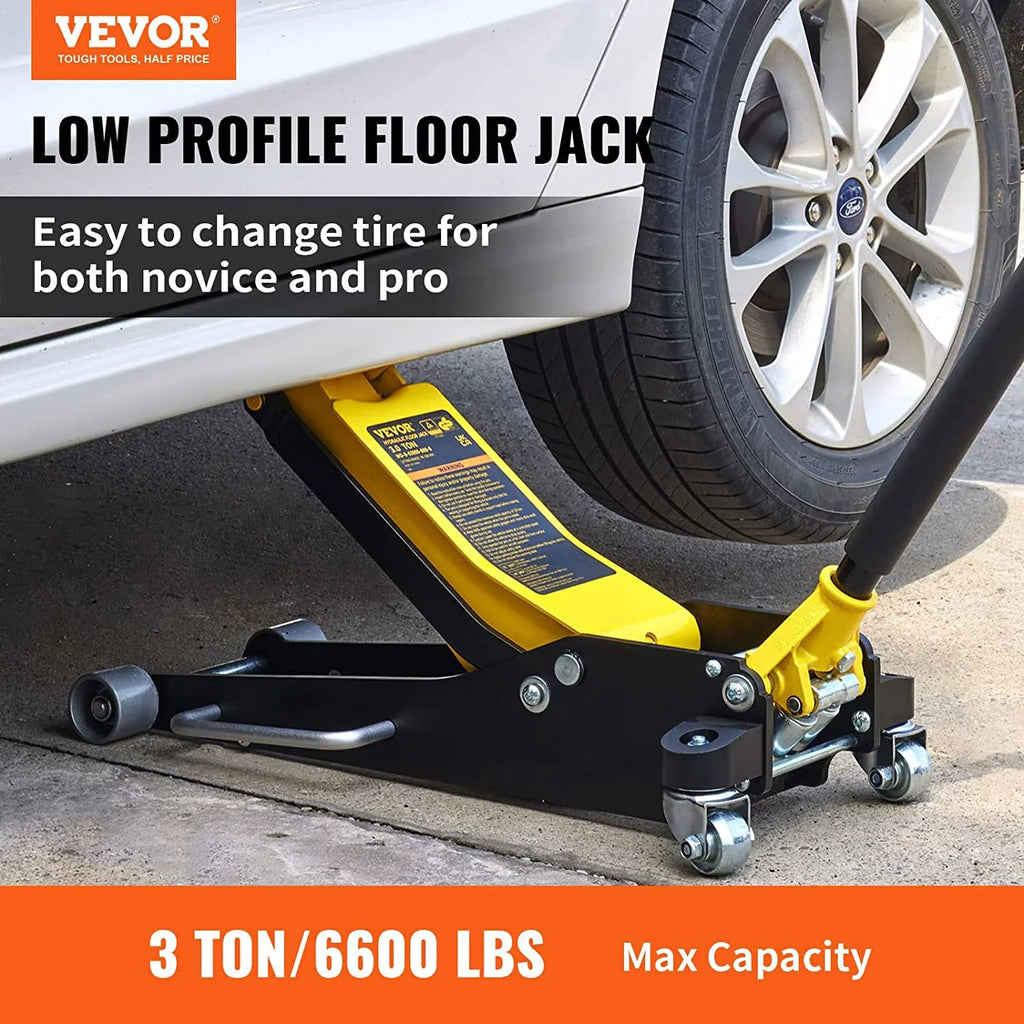 3 Ton Low Profile Aluminum Steel Floor Jack Z842