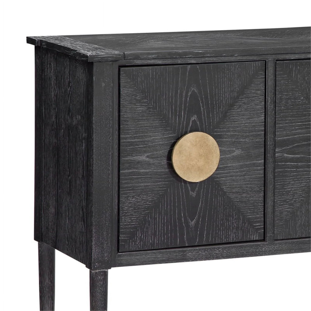 Black Wood Console Table N315