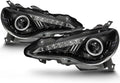 Black Housing Projector Headlights with LED Signal Lamps B1138