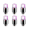 6 Pcs LED Car Wheel Valve Dust Cap Lights Y222810