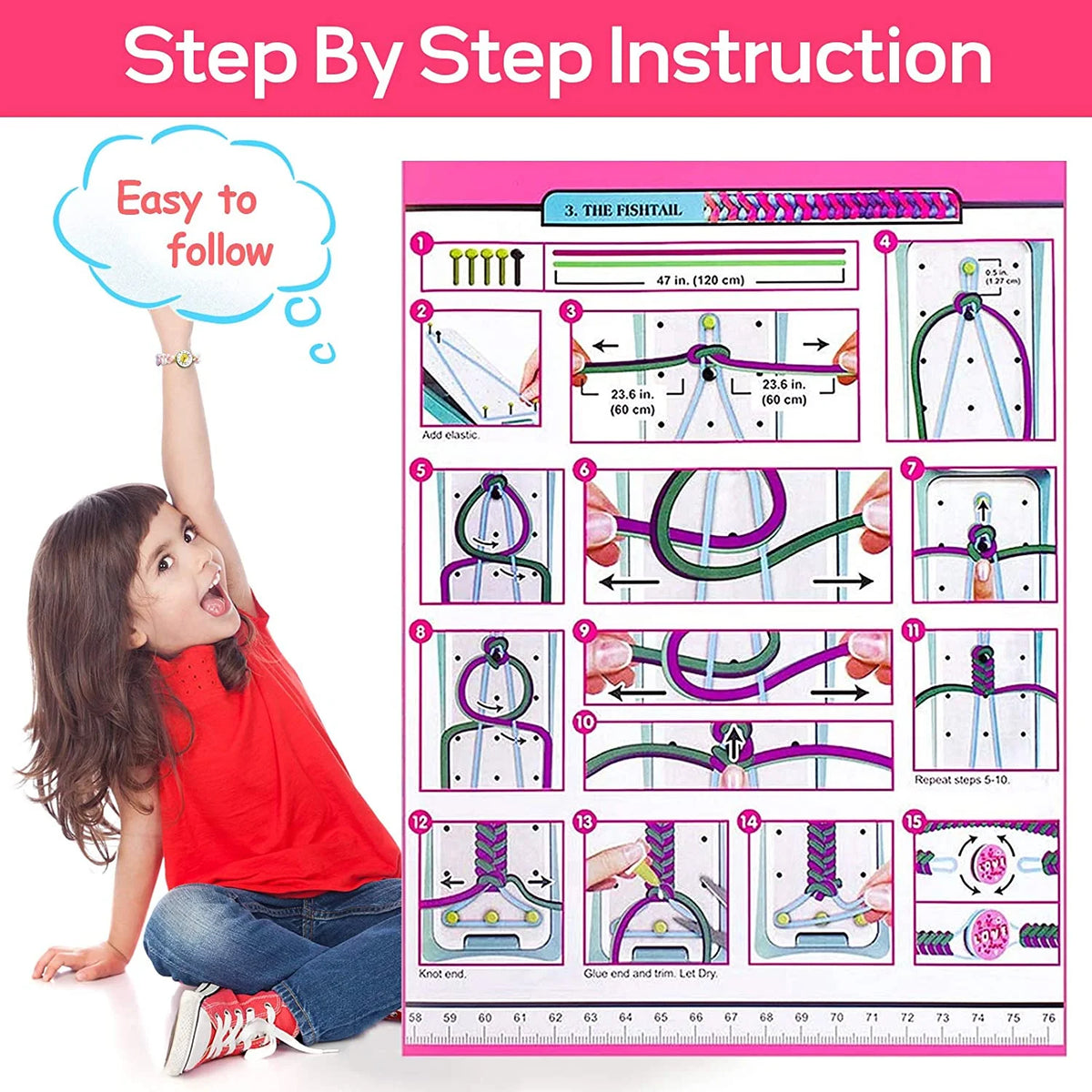 DIY Craft Kit Friendship Bracelet Making Set D758185