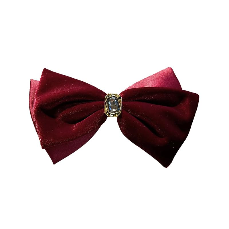Red Velvet Bow Hair Clip M49702