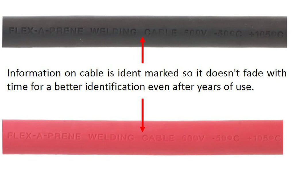 Black & Red 600 V Welding Battery Cable Z622