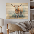 Natural Pine Wood Animals Print D789
