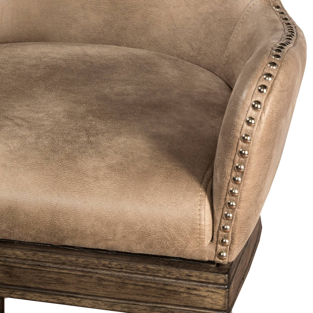 Rustic Gray Swivel Counter Stool Q710